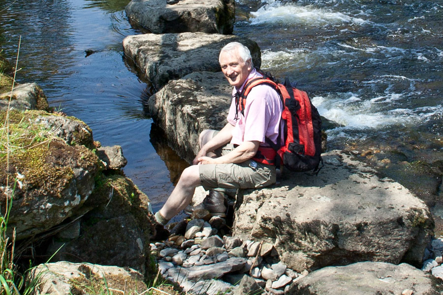 Bob by the River Ure, May 2012