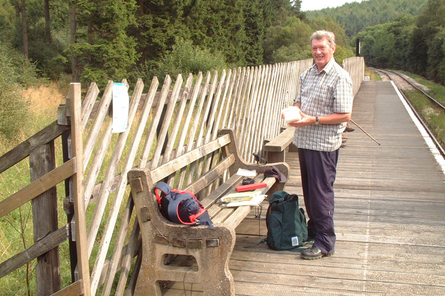 Time for a Picnic Lunch at Newtondale Halt on the North Yorkshire Moors Railway, August 2001