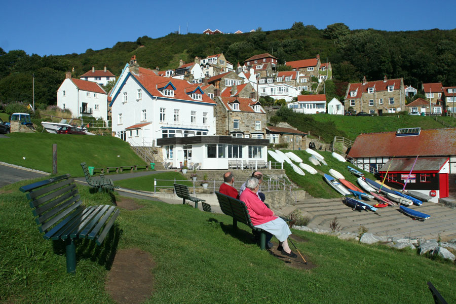 Brian's Bench (Extreme Left), Runswick Bay